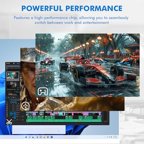 Image of All-in-One Desktop PC, 23.8 inch AMD Ryzen5-3500U, 8GB RAM, 512GB SSD, Full HD IPS Display, Wired Keyboard & Mouse, RGB Speaker (Black)