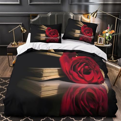Parure de lit cœurs romantiques 200x200 microfbre