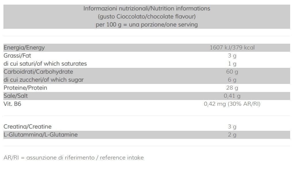 Mass Matrix 2,8 kg cacao - gainer aumento massa muscolare