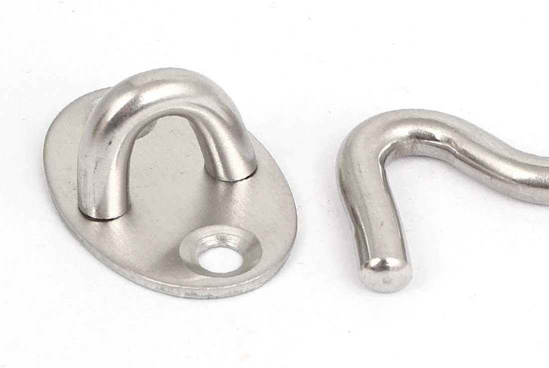 FIYA New Lon0167 Door Window Featured Hardware Stainless Steel reliable efficacy Catch Eye Cabin Hook Fastener 16" Long 5pcs(id:d12 70 99 ffc)