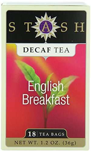 Stash Tea Decaf English Breakfast Black Tea - Decaf, Non-GMO Project Verified Premium Tea with No Artificial Ingredients, 18 Count (Pack of 6) - 108 Bags Total