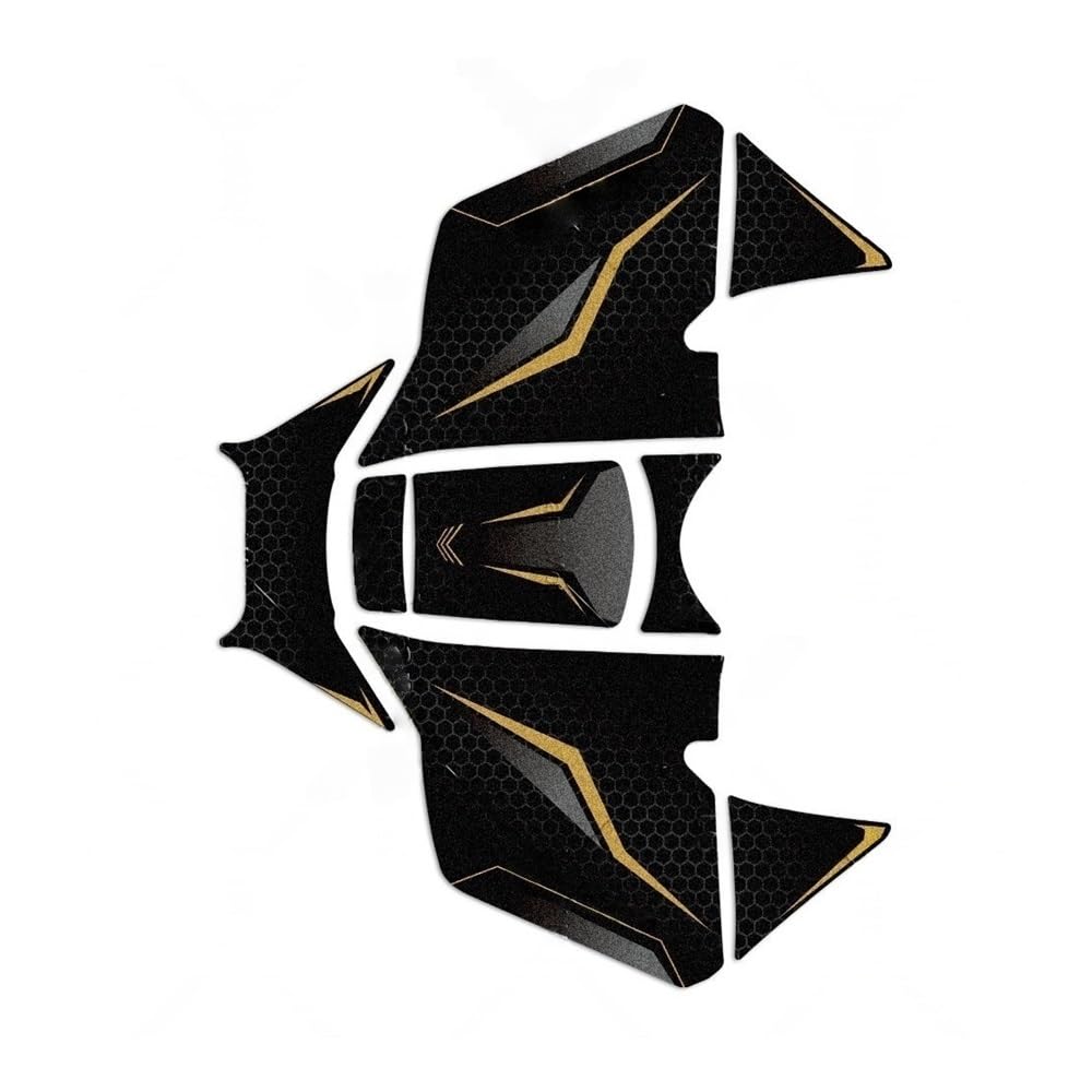 Azsul Yellow Motorcycle Fuel Tank Sticker Pad Decal For Xmax 300 2023-2026