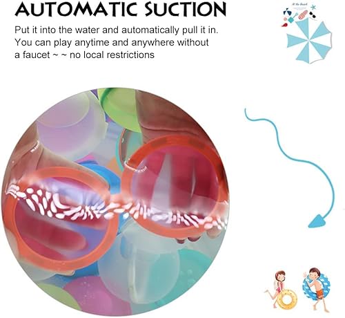 Miniatura 2 de 6 unidades Globos de agua reutilizables de llenado rápido bolas de agua recargables para niños bolas de agua reutilizables para piscina llenado