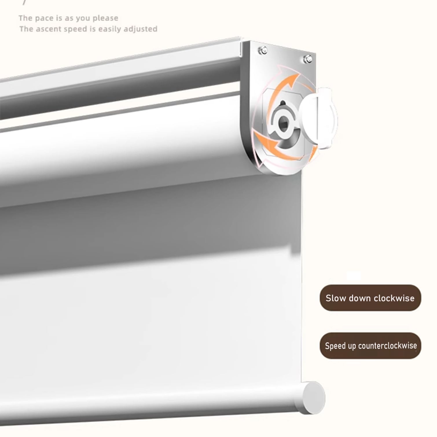 Tenda a Rullo a Senza Fili con Molla,Tende Oscurante per Finestre,Avvolgibile in Tessuto Isolante Termico,per Casa e Ufficio,Bianco,Personalizzate,Larghezza x Altezza (60cm x 160cm)