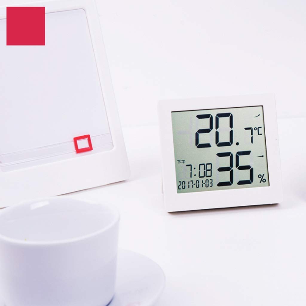 Elektroniczny miernik temperatury i wilgotności wewnątrz wielofunkcyjny precyzyjny cichy termometr dom biuro pokój dziecięcy