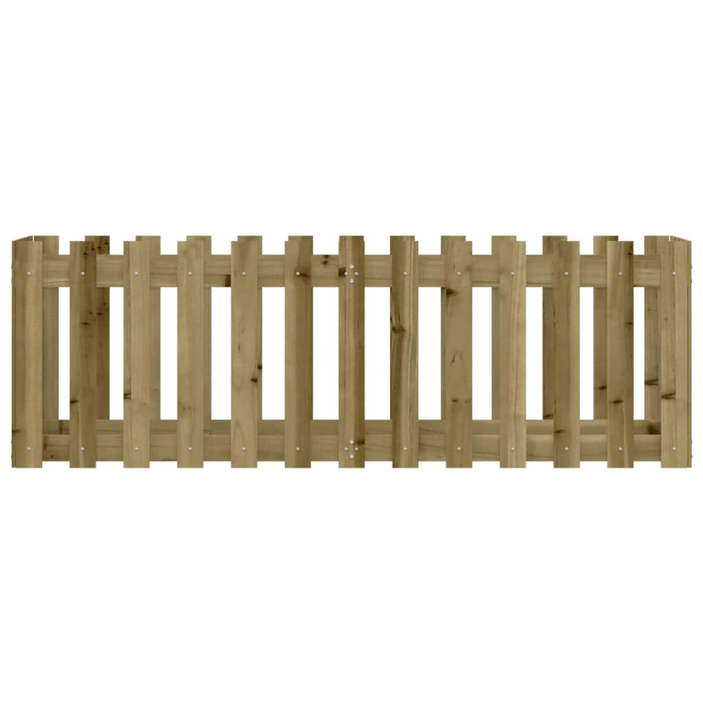 vidaXL Fioriera da Giardino Recinzione 150x50x50cm in Pino Impregnato