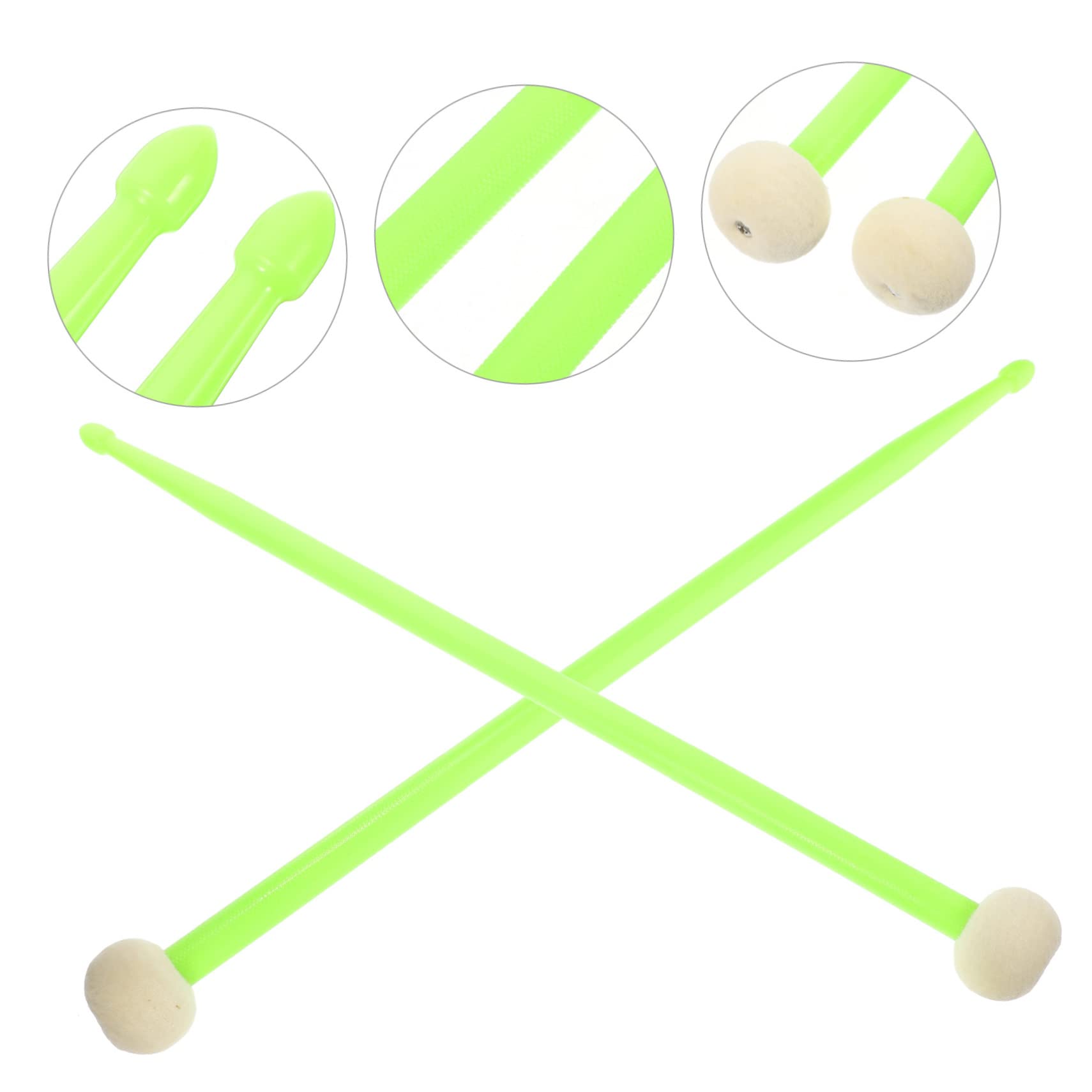 Baquetas de Fieltro de Doble Punta 1 Par para Percusión Musical