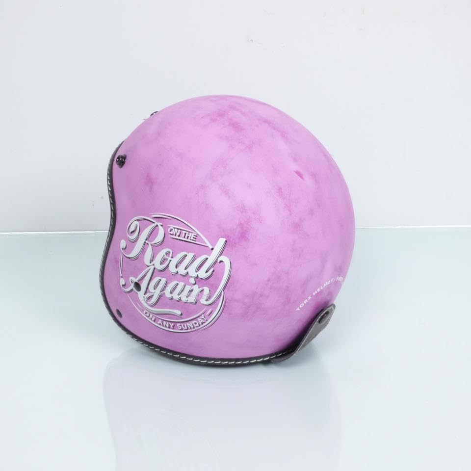 Casque jet Torx Sunday Road rose authentique taille M - 3