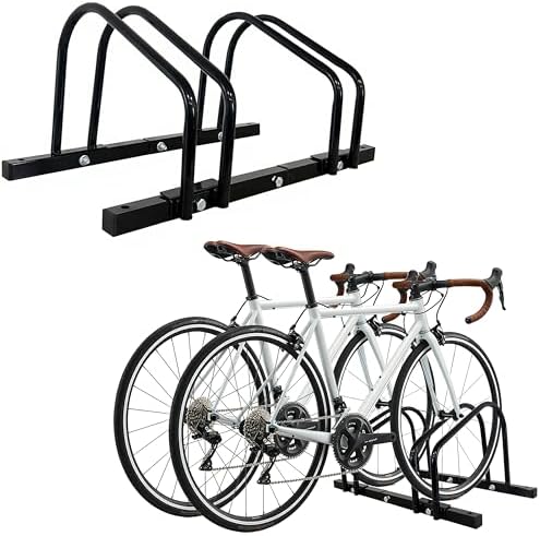 XINYI Bike Rack Floor, Bike Stand Garage, Indoor/Outdoor Bike Rac...