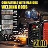 200Amp Welding Machine with 25 Rods, Portable 110V ARC Stick Welder for 1/16"-1/8" Rod, Synergic Control, IGBT Inverter with Hot Start & Anti-Stick, All-in-One Starter Kit for Home & DIY #5