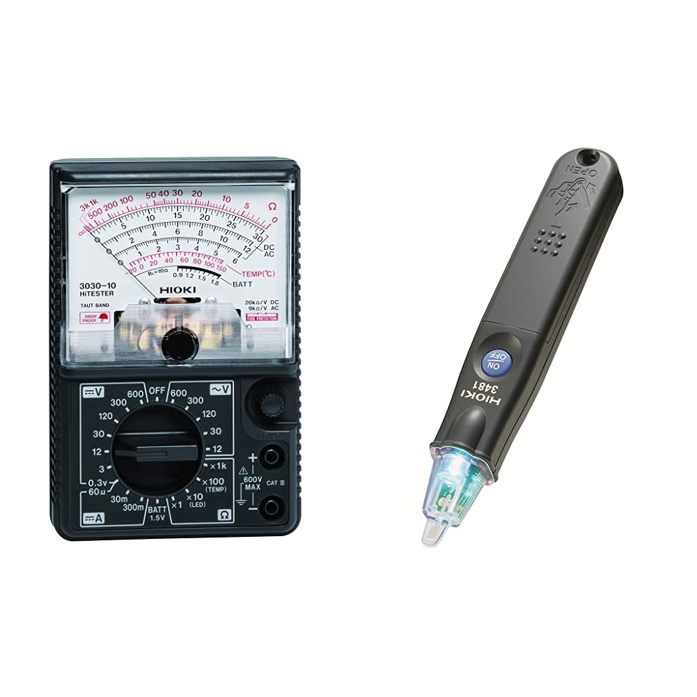 Amazon | HIOKI(日置電機) 3030-10 アナログテスター & 3481 検電器