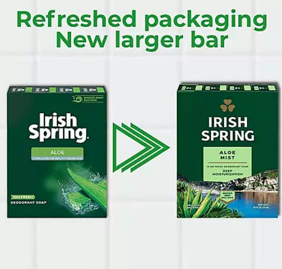 Miniatura 2 de Jabón en barra de aloe de primavera irlandesa para hombres, 20 unidades