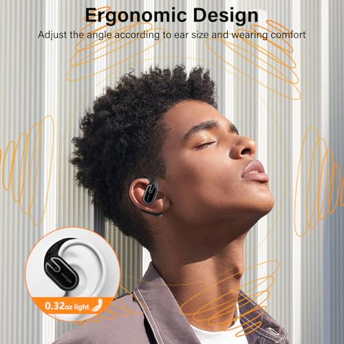 Image of vnilrgle Open Ear Earbuds 5.4 Bluetooth Headphones(Black)