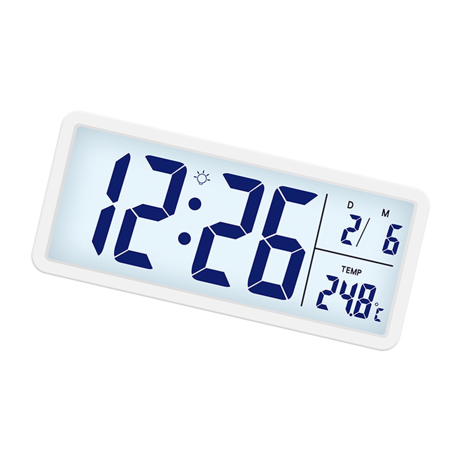 Kaeltsyn Indoor Wall Mounted Digital Clock with Date Illuminating Display and Advanced Environmental Sensing Capabilities Home Offices Wall Clock