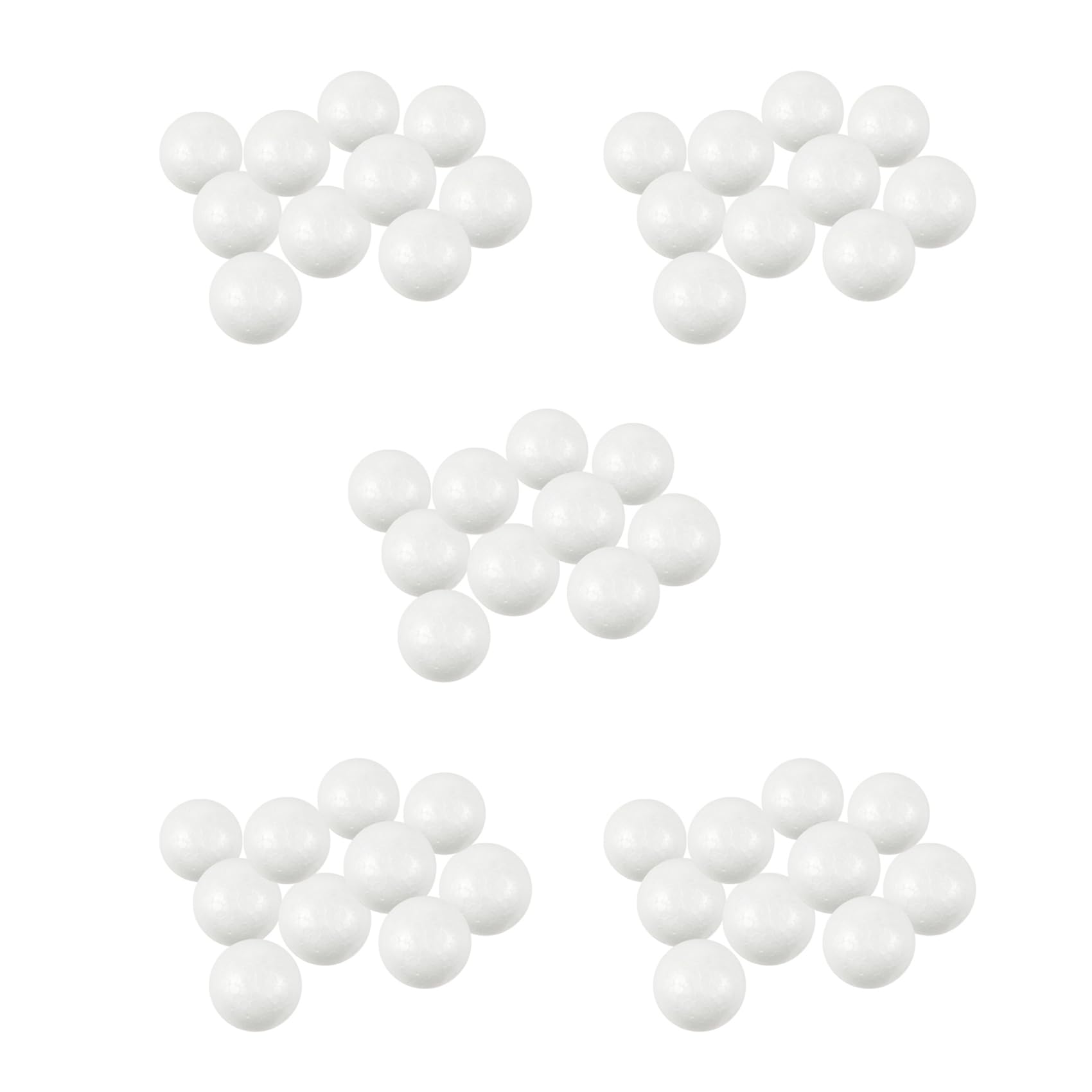 Vjsujehgy 50 X Modelling Craft Polystyrene Foam Ball Sphere 6cm-White