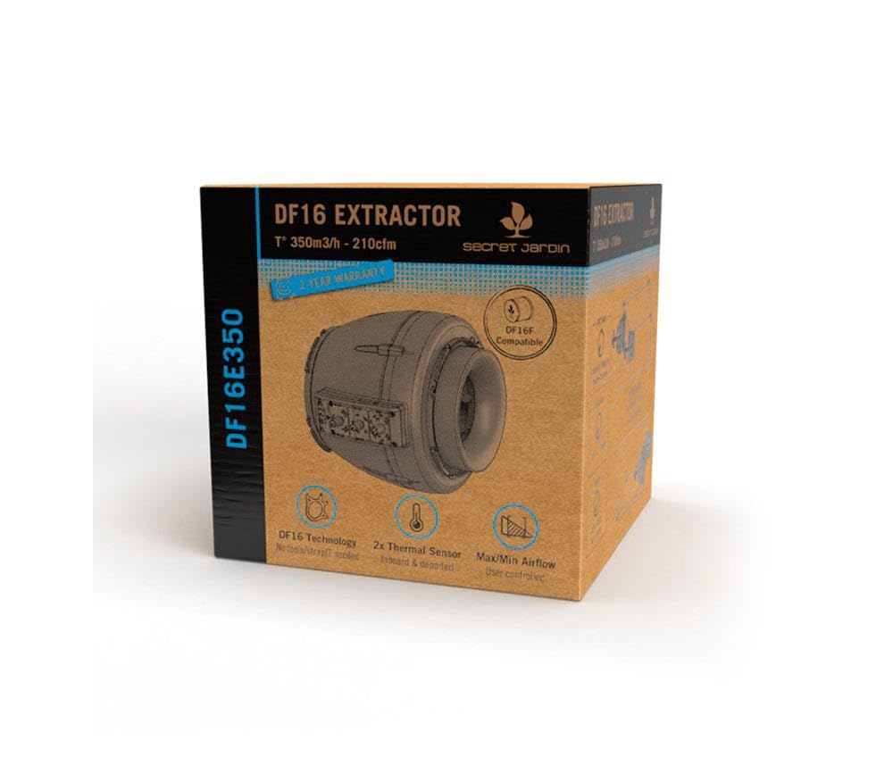 Secret Jardin Estrattore regolabile T° 150/250/350m3/h DF16 clip compatibile