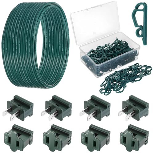 Fil électrique 18 AWG avec prises et clips pour fixer vos lumières