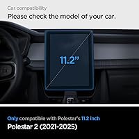 Vista 2 de Spigen Tempered Glass Screen Protector [GlasTR EZ FIT] designed for Polestar 2 (2021/2022/2023/2024/2025/2026) 11.2 inch Dashboard Touchscreen