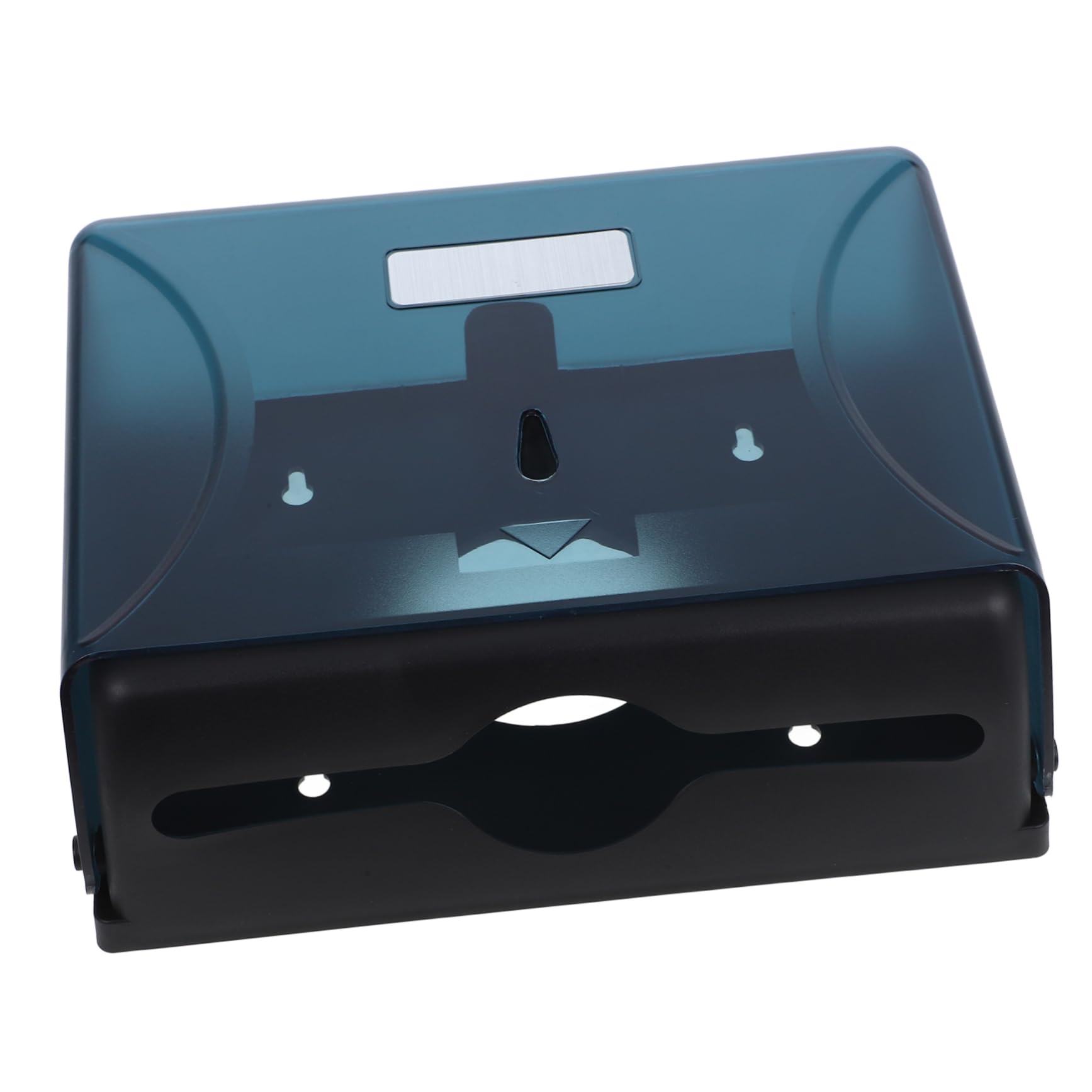 SOLUSTRE Commercial Paper Towel Box Wall-Mounted Paper Tissue Dispenser Hand Towel Holder Dark Plastic