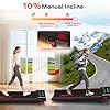 FOUSAE Walking Pad with 10% Incline Treadmills for Home, 4 in 1 6.2MPH Walking Pad Under Desk Treadmill with Full Screen LED Display, 2.75HP Brushless Drive, 12 HIIT Programs, 350 LBS Weight Capacity