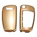Produktbild Viviance Remote-Flip-Key-Hülle-Shell-Fob-Schutz Für Audi A1 A3 A4 A6 Q3 Q5 Tt Us - Gold