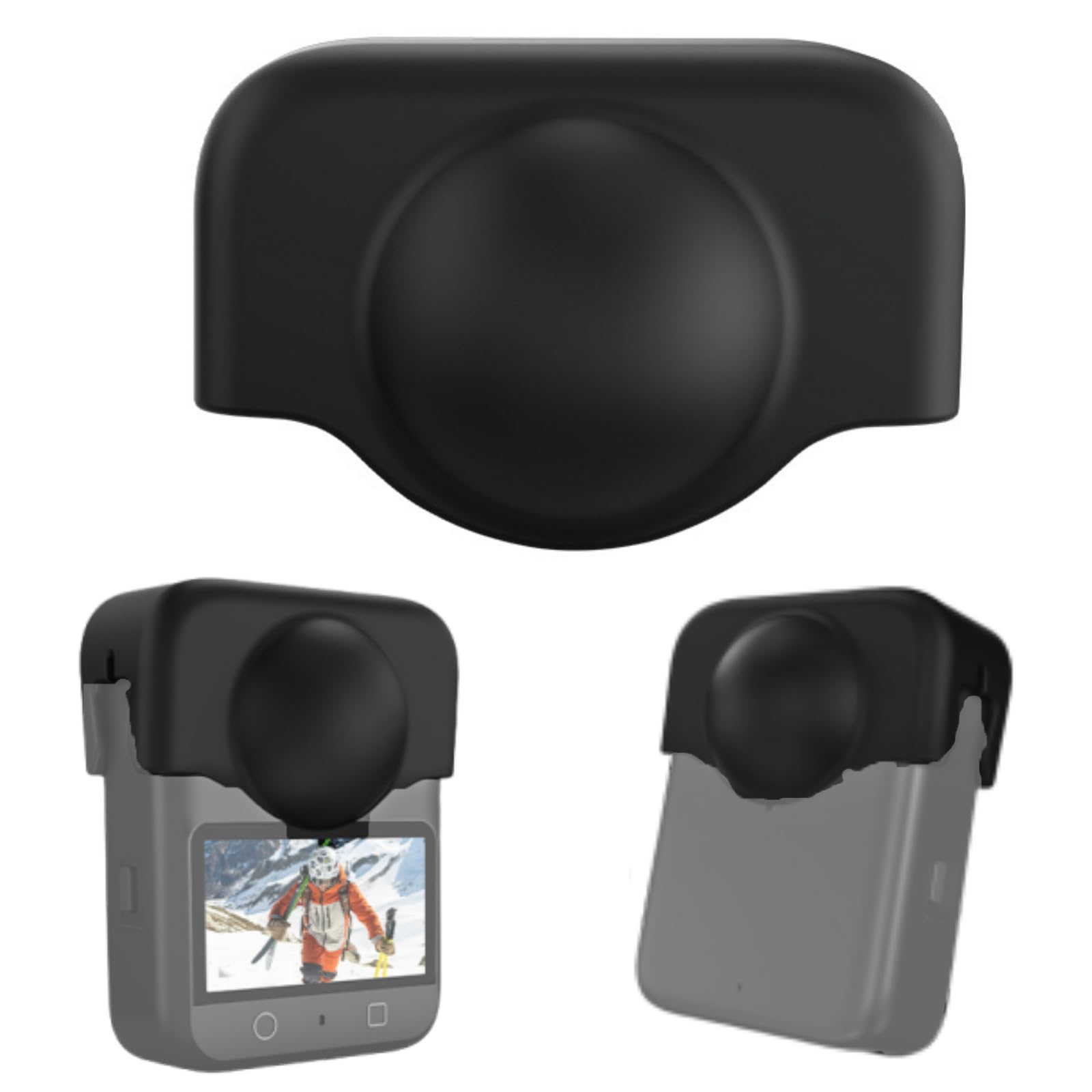 - Lens Cap for DJI OSMO 360,Silicone Protective Cover for DJI Osmo 360 Camera Accessories