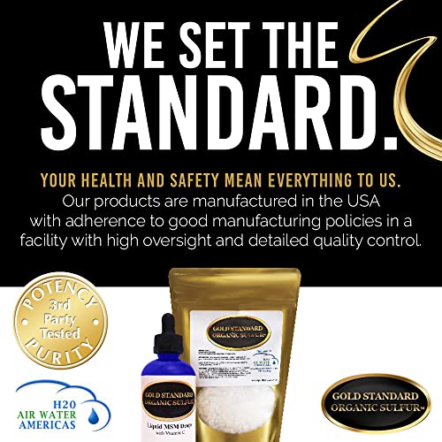 Liquid Msm Drops With Vitamin C - 8 Ounces - Made With Gold Standard Organic Sulfur Crystals, Premium Msm Eye Drops **Same Day Shipping** #TOP4