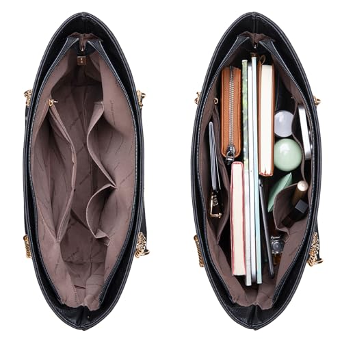 Image of Handbags for Women Chain Shoulder Vegan Leather Tote Bag Top Handle Handbag