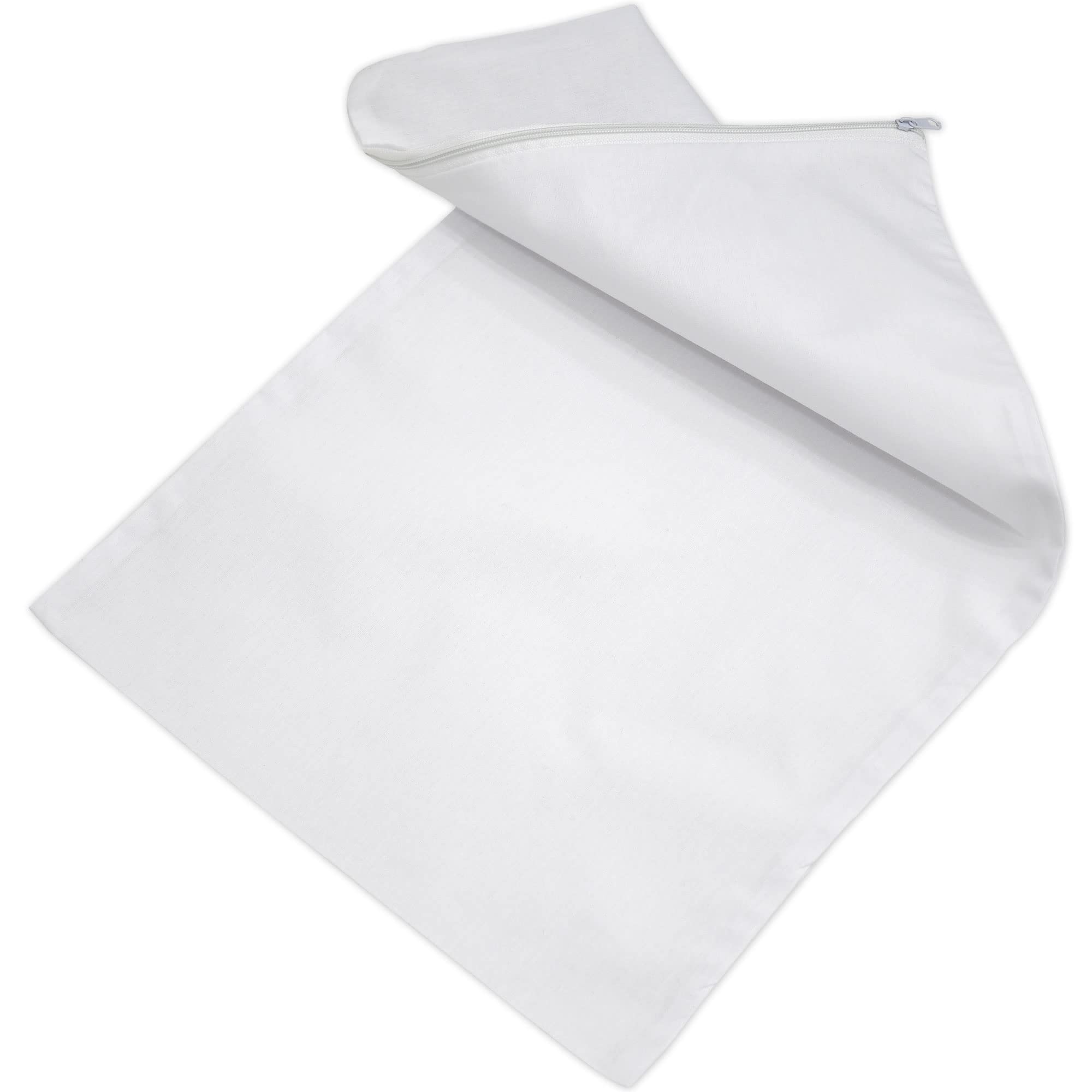 10x Kissen-Inlett 45x45 cm ohne Füllung mit Reißverschluss | 10er Pack Innenkissen leer, 100% Baumwolle, Individuell befüllbar, Kopfkissen Inlett, für Dekokissen, Sofakissen & Bettkissen