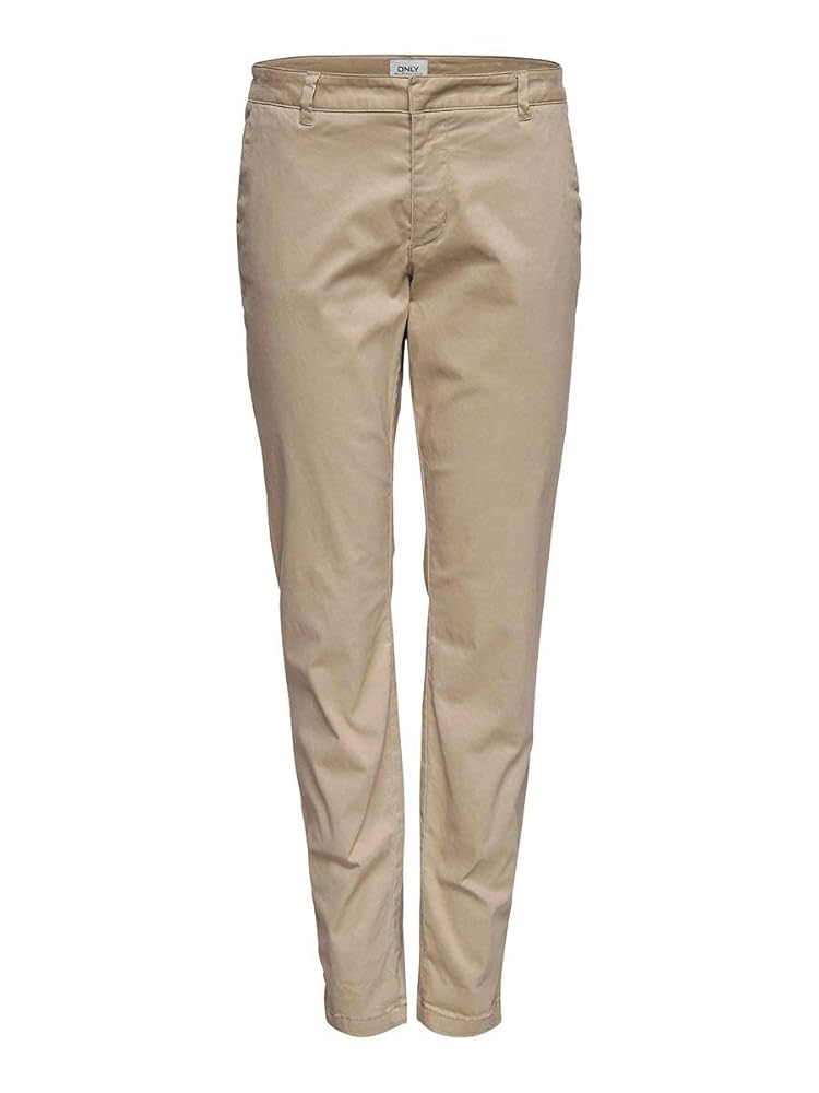 ONLY NOS Women's onlMONACO REG CHINO PNT NOOS Trousers,Beige