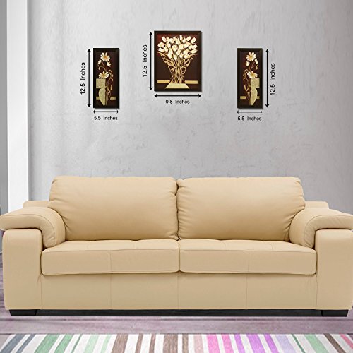 Indianara-3-Pc-Set-of-Flower-995-Paintings-Without-Glass-52-X-125-95-X-125-52-X-125-Inch