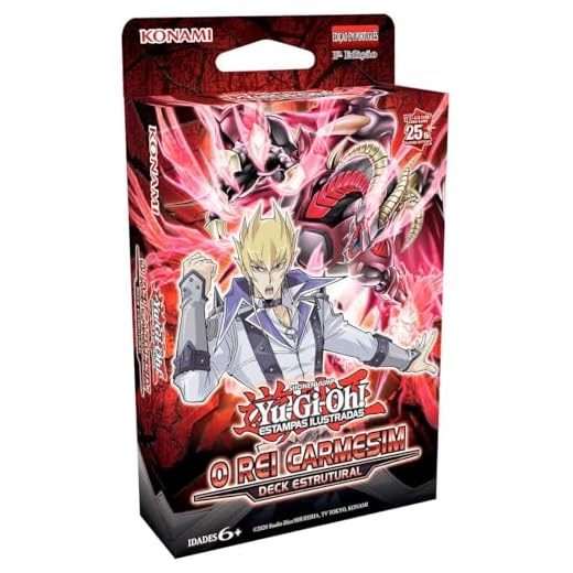Deck Estrutural Yu-Gi-Oh! O Rei Carmesim Cards Cartas Konami em português Oficial Original Lacrado YuGiOh