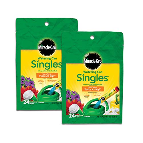 Miracle-Gro Watering Can Singles All Purpose Water Soluble Plant Food, 2 Pack