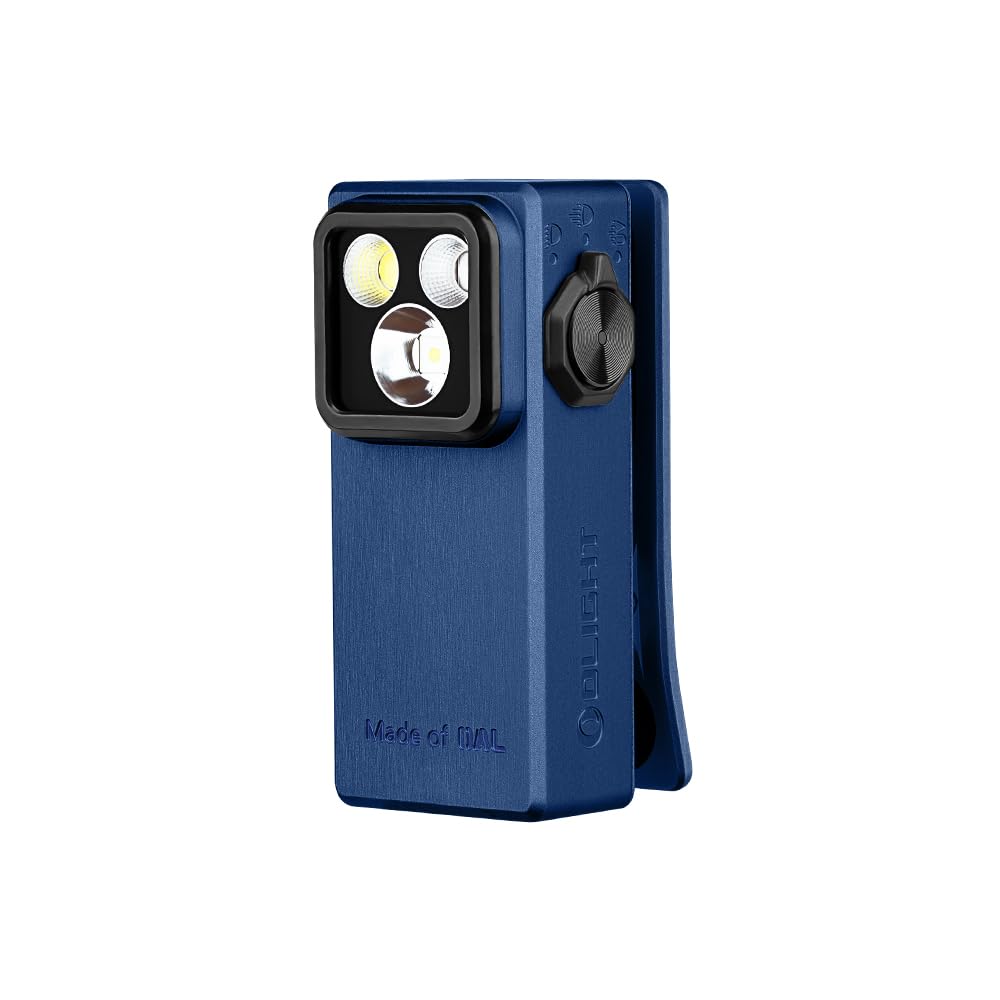OLIGHT Oclip Ultra Mini LED Clip Taschenlampe besteht aus OAL mit Flutlicht, fokussiertes Licht und UV Licht,530 LM USB-C aufladbare EDC Flashlight,IPX6 Blinklicht für den Alltag Camping und Notfall