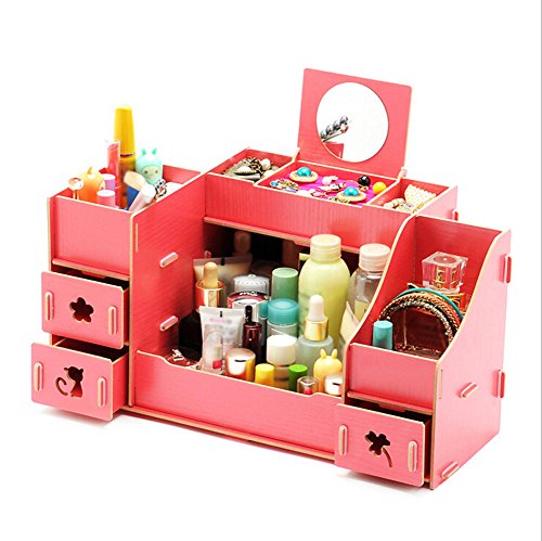 Demarkt Porta Cosmetici in Legno, Scatola