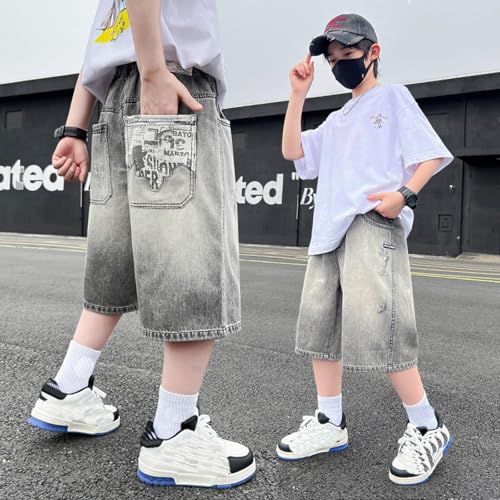 Pantalones vaqueros de niño estilo palazzo ligeros: moda casual infantil con bolsillos amplios 2