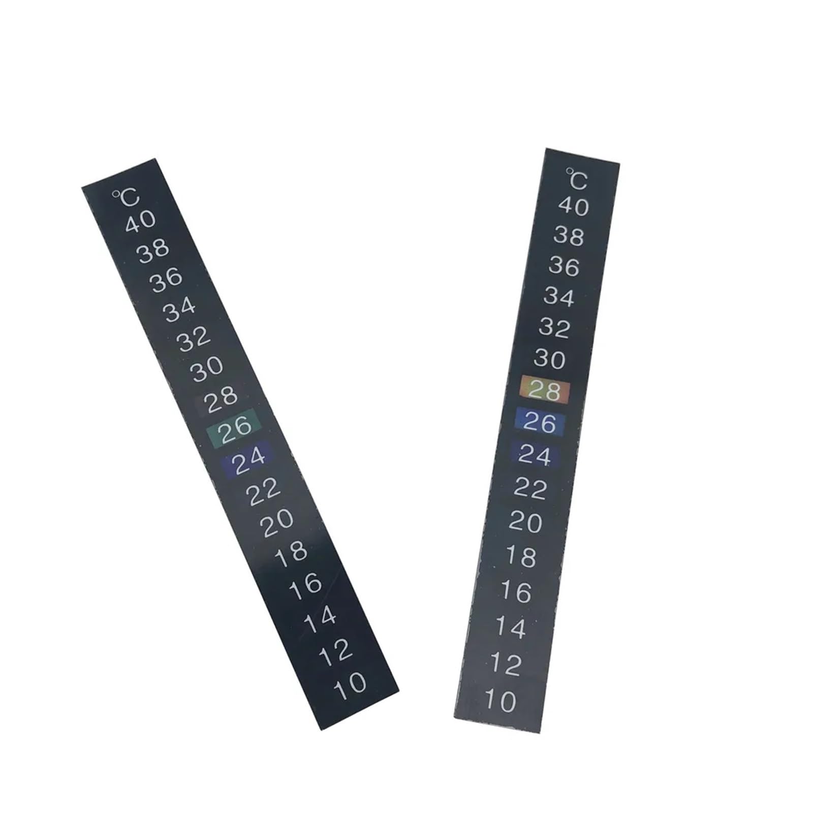 Attrezzatura per la produzione di birra Striscia termometrica adesiva digitale LCD da 10 pz/lotto 10-40 ℃, nastro adesivo adesivo for la produzione di vino, birra, acquario, acquario Attrezzatura per