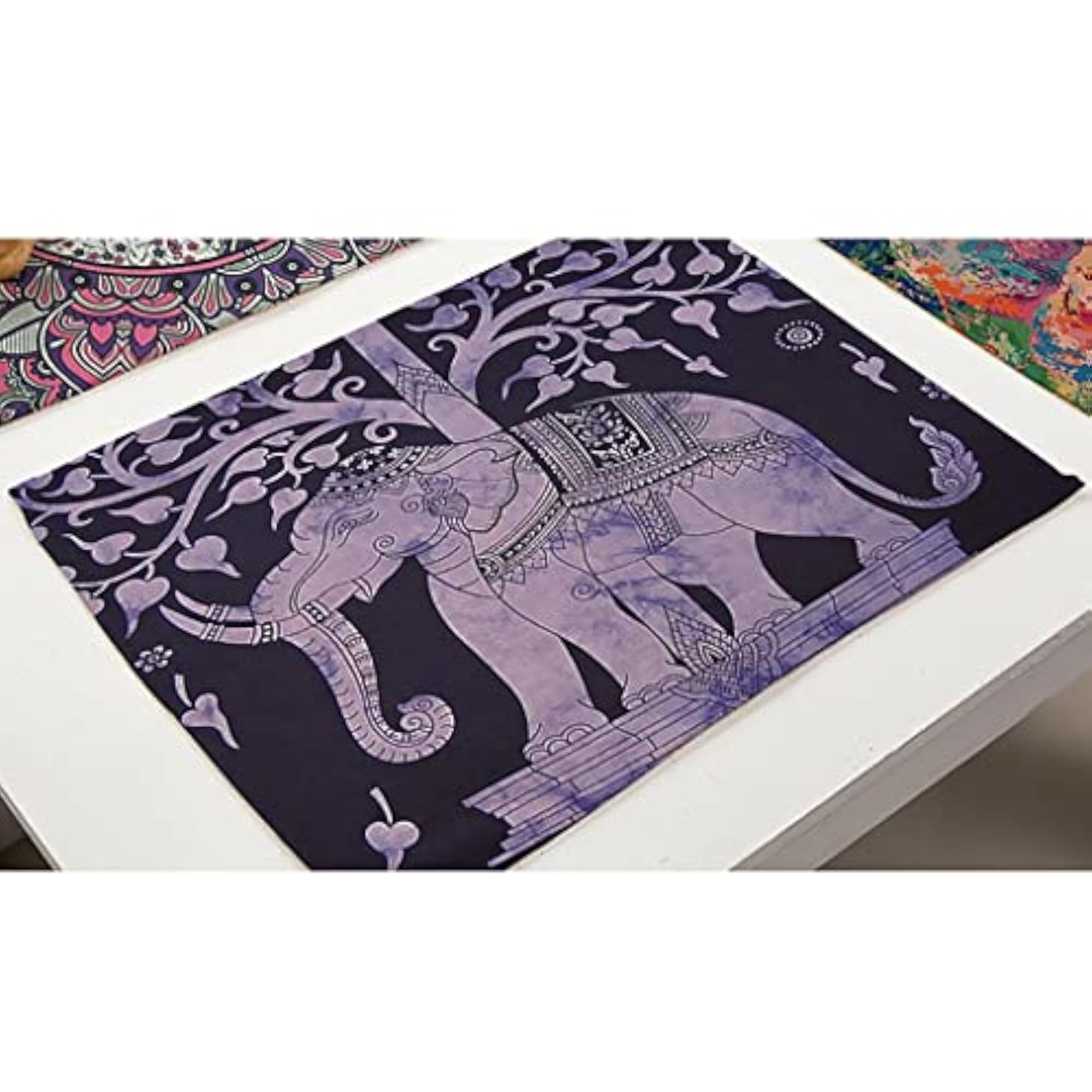 Elephant Pattern Insulation Bowl Placemat, Dining Pad