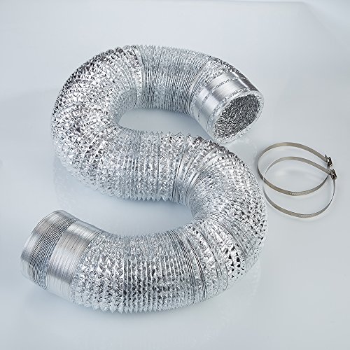 Topogrow 4" High Cfm Inline Fan Carbon Air Filter 25Ft Ducting Clamps Combo For Grow Tent Package Kit And Hydroponics Growing System(4" Fan Filter Kit) #TOP5