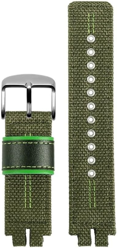 24mm Nylon Canvas Watchband Fit For CASIO PRG-300/PRW-6000/6100/3100/3000 Men's Wwatch Accessories Army Green/Black