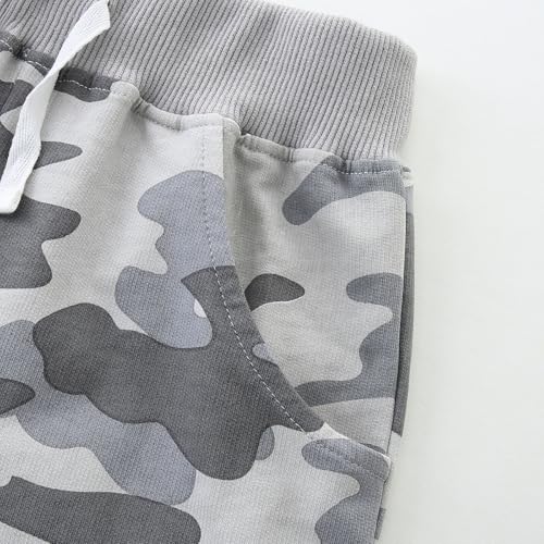 Image of Toddler Boy Clothes Cartoon Cotton Summer Short Sleeve T-Shirt and Shorts Kids Outfit Set 2-7 Year