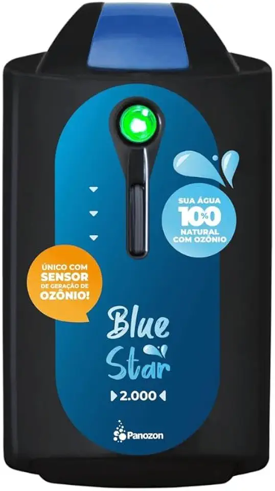 Panozon Blue Star 3000 – Tratamento Natural com Ozônio para Piscinas de Até 100.000 Litros (com sensor de geração de ozônio)