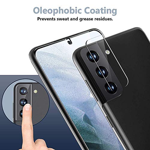Image of TOCOL 6 Pack Compatible with Samsung Galaxy S21 5G 6.2 inch - 3 Pack Tempered Glass Screen Protector and 3 Pack Camera Lens Protector with [Installation Frame] HD Clear Bubble Free Case Friendly