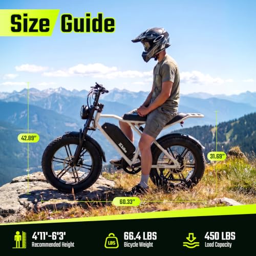 Image of TS TST GRP LLC Electric Bike for Adults with 48V 15Ah Removable Battery | 1500W Peak Motor Ebike, 20 inch x 4.0 inch Fat Tire E Bike, Dual Suspension & Disc Brakes, LCD & APP Control, for Commuting Off-Road