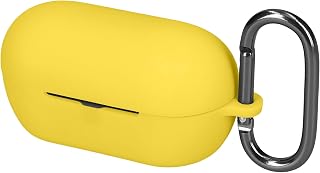 kwmobile イヤホンケース Sony WF-C710N対応 ケース - ワイヤレスイヤホン シリコン 落下防止 黄色