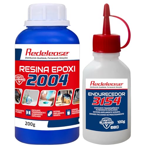 Resina 2004 Epoxi Transparente De Baixa Viscosidade Com Endurecedor 3154 [0,300 Kg]