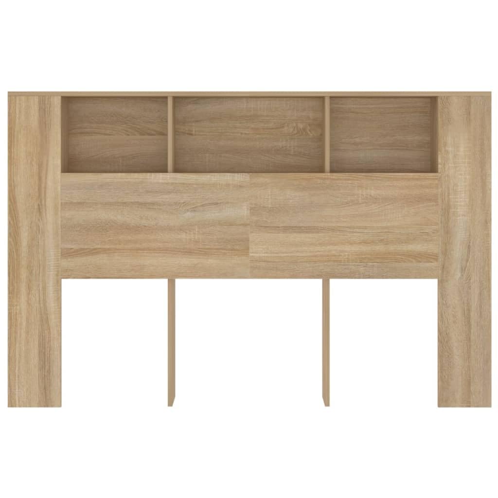 Festnight Tete de lit 160 cm Tête de lit avec Rangement Têtes de lit pour Adulte Armoire de Tête de Lit Murale Meuble de Chambre à Coucher avec Rangement-Chêne sonoma-160x18,5x104,5 cm