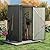 Patiolife 3x3 FT Metal Storage Shed, Small Outdoor Shed with Lockable Door and Sloping Roof, for Backyard Garden Patio, Grey