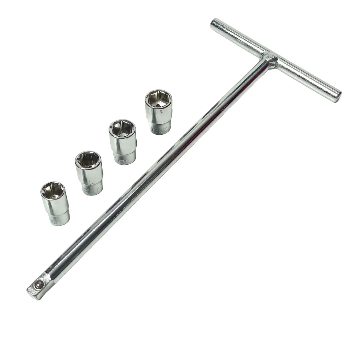 4 MECH 1/4" Socket Wrench Set - Chrome Vanadium Steel -17