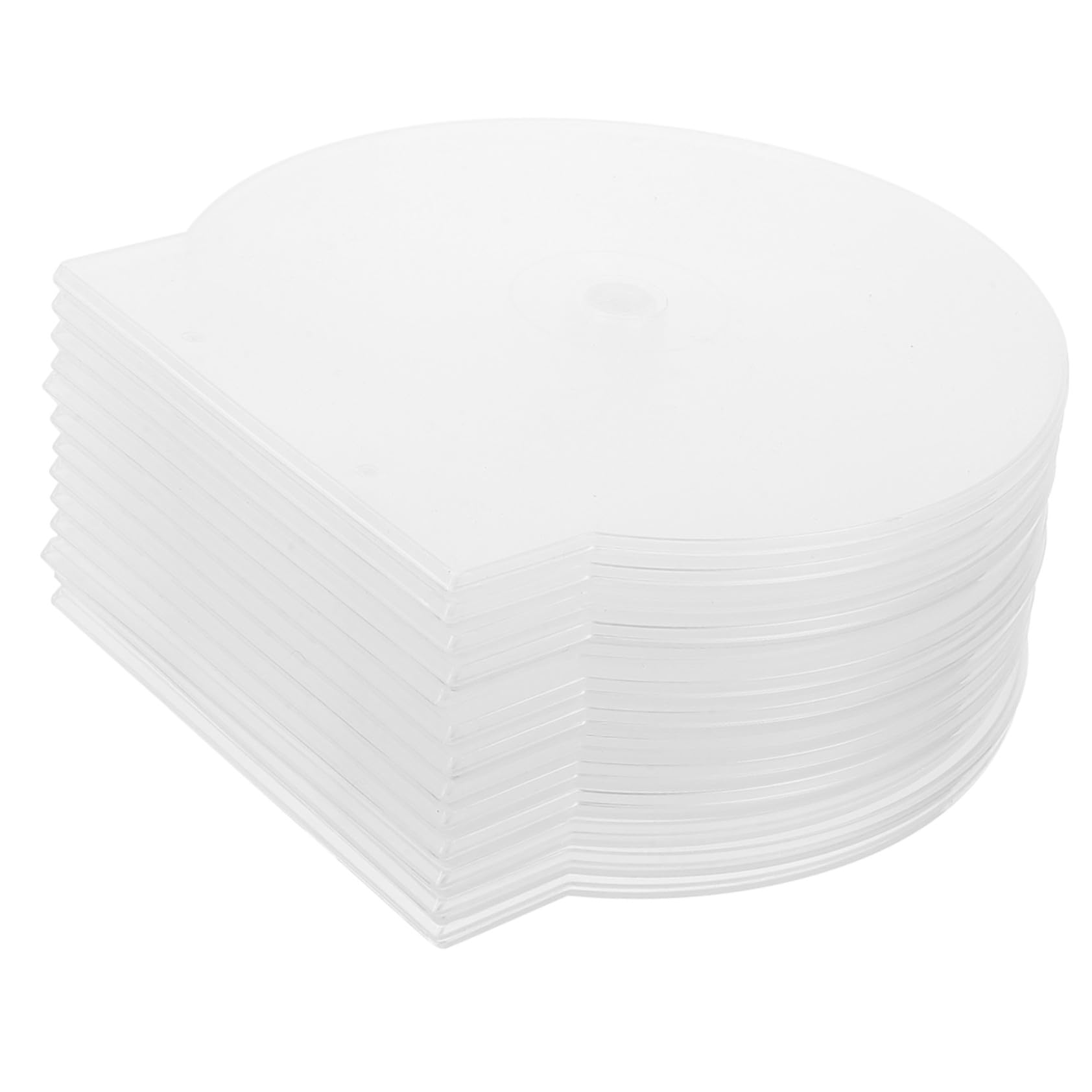 Custodia CD Trasparente Extra Spessa per 50 Dischi, Custodia Porta Dvd Rigida Design Sottile e Minimale per Casa e Auto